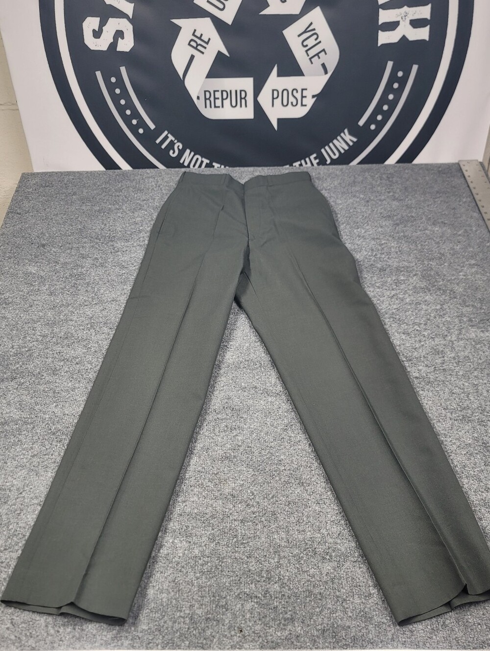 Vintage 1980s Officers Chino Pants Military Uniform Dress Slacks Size 28R